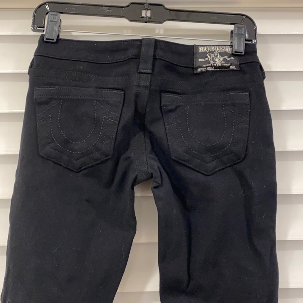 True religion black skinny pants